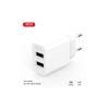 Зарядное устройство XO L109 12W (2USB/2.4A) + USB - MicroUSB White (XO-L109-M) - Изображение 1