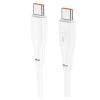 Дата кабель USB-C to USB-C 1.0m 100W TPE X93 white HOCO (6931474790712) - Зображення 1
