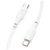 Дата кабель USB-C to USB-C 1.0m 100W TPE X93 white HOCO (6931474790712) - Зображення 2