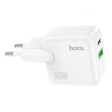 Зарядний пристрій HOCO C111A Lucky 1xUSB-C PD30W + 1xUSB QC3.0 White (6931474790866) Зарядний пристрій HOCO C111A Lucky 1xUSB-C PD30W + 1xUSB QC3.0 White (6931474790866)