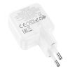 Зарядний пристрій HOCO C111A Lucky 1xUSB-C PD30W + 1xUSB QC3.0 White (6931474790866) - Зображення 2