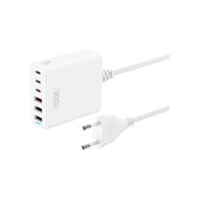 Зарядное устройство XO L133 3xUSB-A + 3xUSB-C 75W White (L133.white)