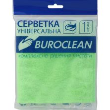 Салфетки Buroclean universal microfiber, 30х30 cm, 1шт (10200122)