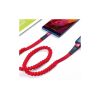 Дата кабель USB 2.0 AM to Micro 5P 1.2m 2.1A spring red XO (NB127-M-RD) - Зображення 1
