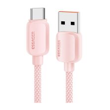 Дата кабель USB 2.0 AM to USB-C 1.0m 100W pink Essager (EXC7A-WL04-P)