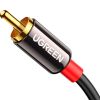 Кабель мультимедійний 3.5mm M to 2xRCA M 3.0m AV116 black Ugreen (10590) - Зображення 2