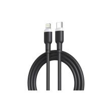 Дата кабель USB-C to Lightning 1.0m 20W liquid silicone NB208A black XO (6920680826810) Дата кабель USB-C to Lightning 1.0m 20W liquid silicone NB208A black XO (6920680826810)