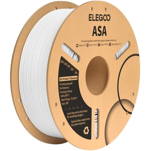 Пластик для 3D-принтера ELEGOO ASA 1.75мм, 1кг, white (50.203.0709)