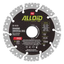Круг відрізний Alloid Pro, алмазний, універсальний, 125мм (DS-16125)