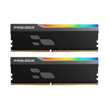 Модуль пам'яті для комп'ютера DDR5 32GB (2x16GB) 6000 MHz Onyx Black RGB Prologix (PRO32GB6000YBR5K)