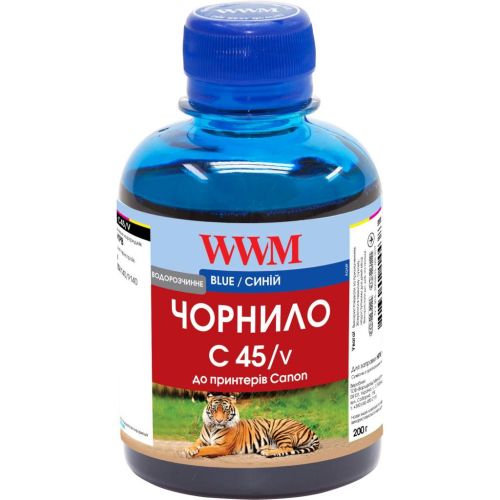 Чернила WWM Canon CLI-481PB 200г Blue (C45/V)