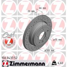 Тормозной диск ZIMMERMANN 150.3437.52