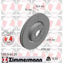 Тормозной диск ZIMMERMANN 530.2464.20