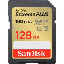 Карта памяти SanDisk 128GB SDXC class 10 UHS-I U3 4K Extreme Plus (SDSDXWA-128G-GNCIN)