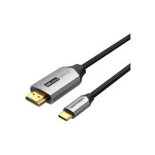 Кабель мультимедийный USB-C 3.1 to HDMI 1.5m 4K 60 Гц Thunderbolt 3 HDCP2.2 PVC Black Vention (CRBBG)