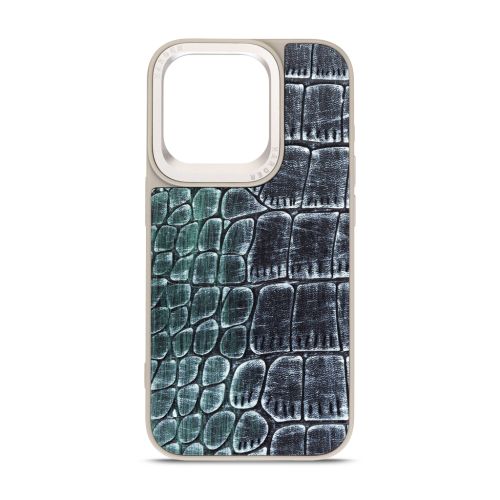 Чехол для мобильного телефона Harder Glamorous Croco Apple iPhone 14 Pro Grey Green (ARM76769)