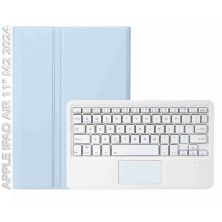 Чехол для планшета BeCover Keyboard+TouchPad Apple iPad Air 11 M2 2024 Light Blue (712598)