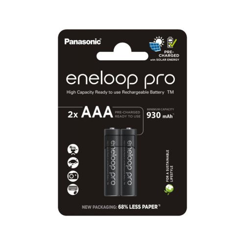 Аккумулятор Panasonic AAA Eneloop 930mAh Pro NI-MH * 2 (BK-4HCDE/2CP)