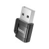 Переходник UA31D USB M to USB-C F USB2.0 Black HOCO (6942007628143) - Изображение 2