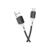 Дата кабель USB 2.0 AM to Micro 5P 1.0m 2.4A silicone BX79 black BOROFONE (6974443384765) - Изображение 1