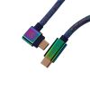 Дата кабель USB-C + USB A to USB-C 1.08m Premium Coiled Aviator blue Keychron (CAB8_KEYCHRON) - Изображение 1