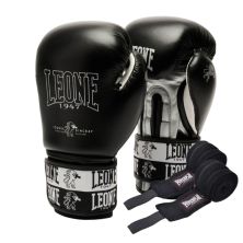 Боксерські рукавички Leone GN208 Iconic Black 14 унцій (GN208_Black_14oz)