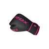Боксерские перчатки RDX F6 Matte Pink 12 унцій (BGR-F6MP-12OZ) - Изображение 2
