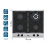 Варочна поверхня PRIME Technics PGH 50053 FGBIXC - Зображення 1