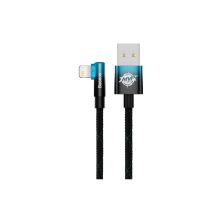 Дата кабель USB 2.0 AM to Lightning 2.0m 2.4A 90° corner black/blue Baseus (CAVP000121) Дата кабель USB 2.0 AM to Lightning 2.0m 2.4A 90° corner black/blue Baseus (CAVP000121)
