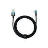Дата кабель USB 2.0 AM to Lightning 2.0m 2.4A 90° corner black/blue Baseus (CAVP000121) - Зображення 1