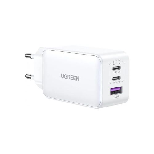 Зарядное устройство Ugreen 1xUSB + 2xUSB-C 65W GaN CD244 white (15334)