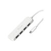 Концентратор J5create USB-C to 4xUSB-A 3.2 10Gbps white (JCH341EW-N) - Зображення 1