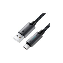 Дата кабель USB 2.0 AM to USB-C 1.2m 60W black Acefast (6974316284482)