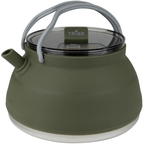 Чайник туристический Tribe Collapsible Kettle 1,5 л силіконовий olive (T-FF-0026-olive)