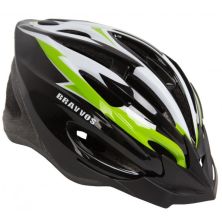 Шлем Velotrade HEL126 черно-бело-салатовый L (HEAD-004)