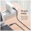 Дата кабель USB Type-C to Type-C 1.0m PD Fast Charging 65W 3А grey ColorWay (CW-CBPDCC040-GR) - Зображення 2