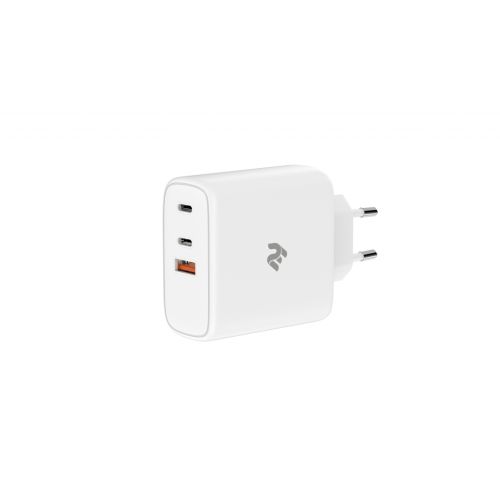 Зарядное устройство 2E USB-C Wall Charger GaN 65W, white (2E-WC3USB65W-W)