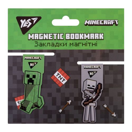 Закладки для книг Yes магнитные Minecraft, 2 шт (707828)