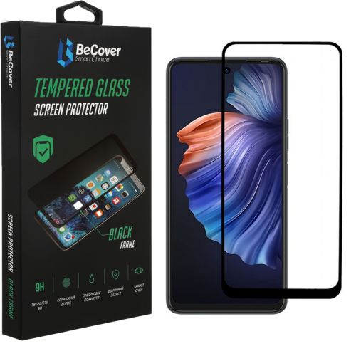 Стекло защитное BeCover Tecno POVA 3 (LF7n) Black (708163)