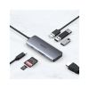 Концентратор Choetech USB-C 7-in-1 (HDMI/PD/CR/USB-A/USB-C) alum (HUB-M19-GY) - Зображення 3