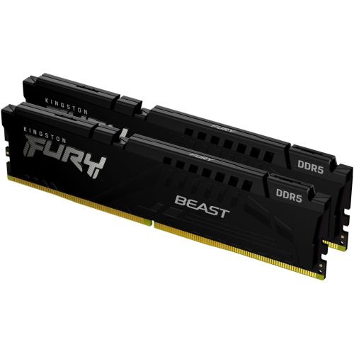 Модуль памяти для компьютера DDR5 64GB (2x32GB) 5200 MHz Beast Black Kingston Fury (ex.HyperX) (KF552C36BBEK2-64)