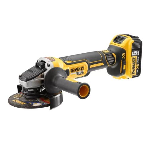 Шлифовальная машина DeWALT 18В XR Li-lon, 2x5Ah, 125 мм, 9000 об/мин (DCG405P2)