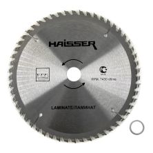 Диск пильный HAISSER по ламінату - 190х30 54 зуб. (16485)