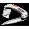 Нож монтажный Neo Tools складной, 2 наконечника, 5 трапециевидных лезвий в наборе, чехол (63-710) - Изображение 3