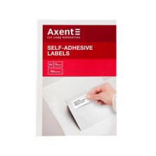 Етикетка самоклеюча Axent 105x148,5 (4 на листі) с/кл (100 листів) (2461-A)
