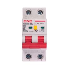 Дифференциальный автоматический выключатель CNC YCB9LE-80M 2P C63 6000A 30mA (NV821914)