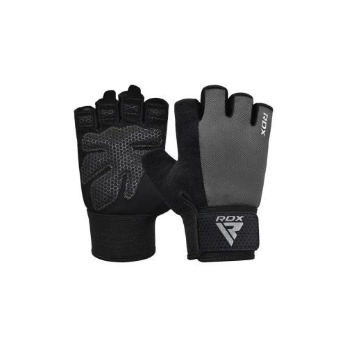 Рукавички для фітнесу RDX W1 Half Gray Plus S (WGA-W1HG-S+)