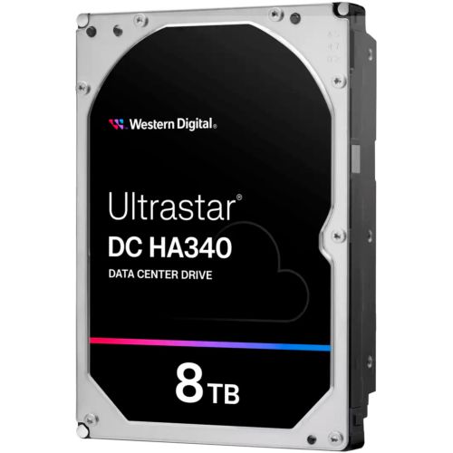 Жесткий диск для сервера WD HDD Server Ultrastar DC HA340 8TB 512e SE, 3.5, 256MB, 7200 RPM, SATA, (WUS721208BLE6L4)