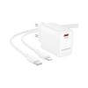Зарядний пристрій BOROFONE BN26 Fuente USB-C PD20W + cable USB-C to Lightning White (6941991120244) - Зображення 1
