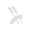 Дата кабель USB-C to USB-C 0.9m nylon 322 white Anker (A81F5H21/A81F5G21) - Зображення 1